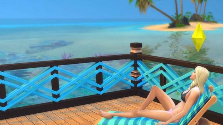 sims 4 girl resting