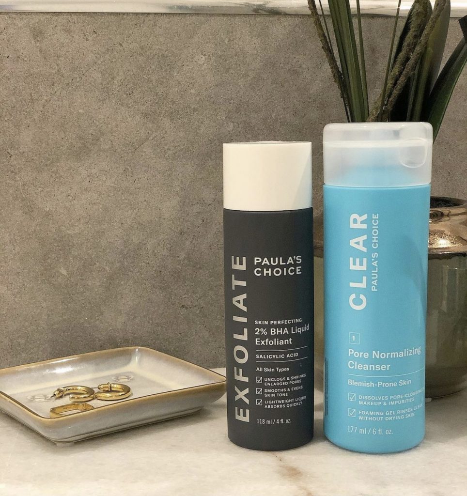 Paula's choice 2% BHA Liquid exfoliant for maskne treatment