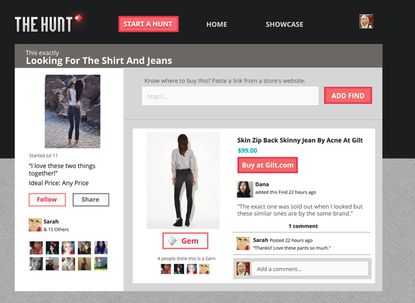 Fashion Apps: The Hunt website